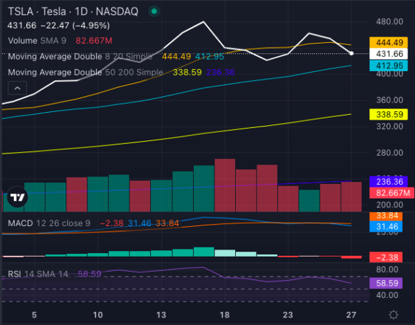 Tesla Stock Cooldown: Is the Rally Losing Momentum? - WallStreet Waves